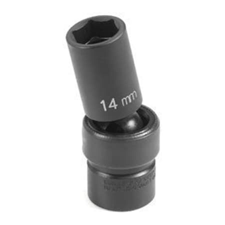 Pinpoint Grey Pneumatic  0.38 in. Drive x 10 mm Semi Deep Universal Socket PI3476552